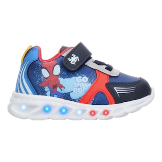 Foto 1 | Foto 1 | Tenis Niño Marvel Azul Deportivo Casual Cómodo Ligero Superhéroe Spiderman Velcro Ajustable Rojo