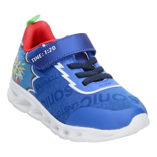 Foto 4 | Foto 4 | Tenis Niño Sonic Azul Casual Ligero Suela Luces Led Videojuego Caricatura Cintas Velcro Ajustable Azul