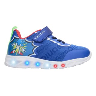 Foto 1 | Foto 1 | Tenis Niño Sonic Azul Casual Ligero Suela Luces Led Videojuego Caricatura Cintas Velcro Ajustable Azul