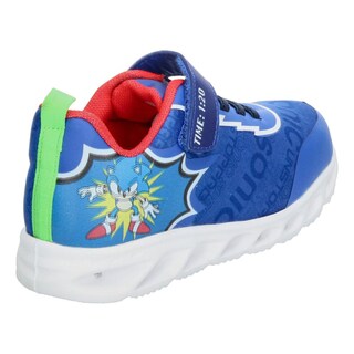 Foto 3 | Foto 3 | Tenis Niño Sonic Azul Casual Ligero Suela Luces Led Videojuego Caricatura Cintas Velcro Ajustable Azul