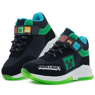 Foto 1 | Foto 1 | Tenis Para Niño Videojuego Minecraft Creeper Antiderrapante Negro