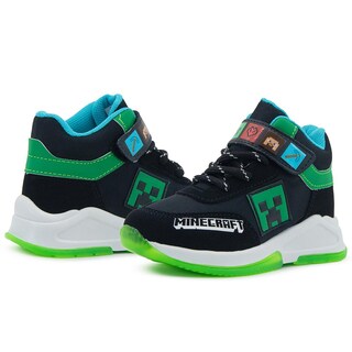 Foto 2 | Foto 2 | Tenis Para Niño Videojuego Minecraft Creeper Antiderrapante Negro