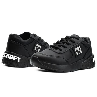 Foto 2 | Foto 2 | Tenis Escolar Para Niño Videojuego Antiderrapante Minecraft Negro