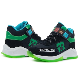 Foto 2 | Foto 2 | Tenis Para Niño Videojuego Minecraft Creeper Antiderrapante Negro
