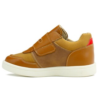 Foto 5 | Foto 5 | Tenis Para Niño Casual De Piel Ajustable Con Antideslizante Beige