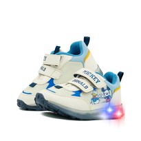 Tenis Con Luces Tropicana Para Niño Donald Mickey En Beige Beige