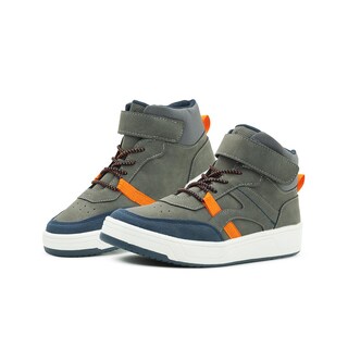 Foto 1 | Foto 1 | Roddyck Niño Tenis Bota Gris Casual Antiderrapante Velcro Gris Oscuro