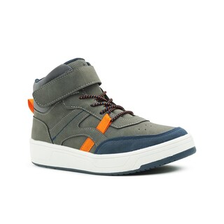 Foto 4 | Foto 4 | Roddyck Niño Tenis Bota Gris Casual Antiderrapante Velcro Gris Oscuro