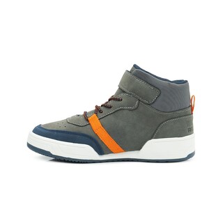 Foto 5 | Foto 5 | Roddyck Niño Tenis Bota Gris Casual Antiderrapante Velcro Gris Oscuro