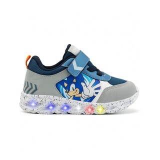 Foto 6 | Foto 6 | Tenis Luces Niño Tropicana Sonic Azul Marino Gris Velcro Azul