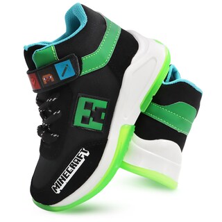 Foto 3 | Foto 3 | Tenis Minecraft Creeper Media Bota Negro Para Niño