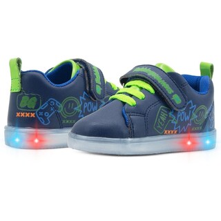 Foto 1 | Foto 1 | Tenis Niño Luz Led Bubble Gummers Velcro Nimbus 14-19 Azul Marino