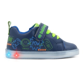 Foto 4 | Foto 4 | Tenis Niño Luz Led Bubble Gummers Velcro Nimbus 14-19 Azul Marino