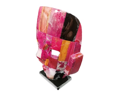 Foto 2 | Foto 2 | Mascara Artesanal de Piedra Pulida, Mask Artesanal, color Rosa 2