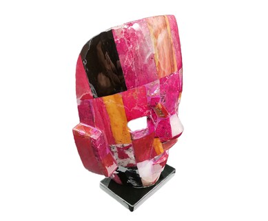 Foto 3 | Foto 3 | Mascara Artesanal de Piedra Pulida, Mask Artesanal, color Rosa 2