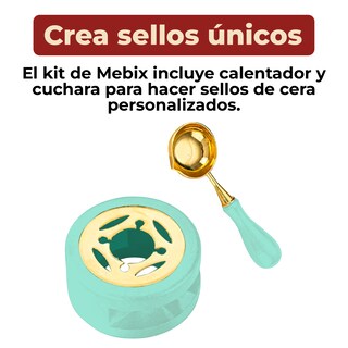 Foto 3 | Foto 3 | Mini Calentador de Cera con Cuchara Para Sellos color Verde