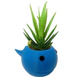 Maceta Decorativa 3d Para Oficina3d Art Mxfbw-001 1  Pieza Azul