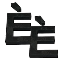 Letras E 3D Art Negras 2 Piezas
