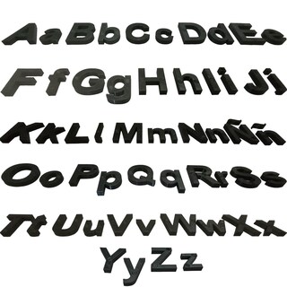 Foto 2 | Foto 2 | Abecedario Decoración 3D Art Negro