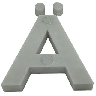 Foto 1 | Foto 1 | Abecedario 3d Art Mxafy-007 1 Pieza Gris