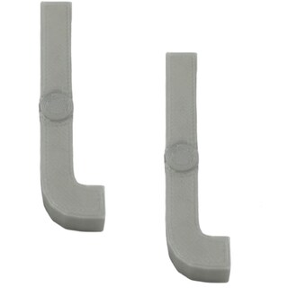 Foto 1 | Foto 1 | Letras Tridimensional Creativa 3D Art 2 Piezas Gris