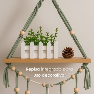 Foto 7 | Foto 7 | Colgante de Pared Boho con Repisa Ilios Innova Para Sala O Dormitorio