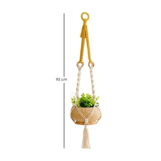 Foto 2 | Foto 2 | Colgante Decorativo Boho Beige Para Maceta Ilios Innova Tejido A Mano Para Plantas En Interior O Exterior