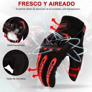 Foto 2 | Foto 2 | Guantes de Protección Petukita Box color Rojo para Motocicleta