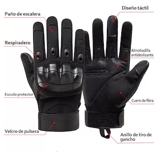Foto 2 | Foto 2 | Guantes para Motociclista Malubero color Negro Talla L