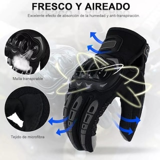 Foto 2 | Foto 2 | Guantes De Protección Para Motocicleta M Eo Safe Imports Esi-4567 color Negro