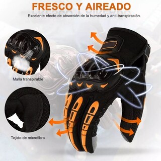 Foto 2 | Foto 2 | Guantes De Protección Para Motocicleta Xl Eo Safe Imports Esi-4566 Naranja