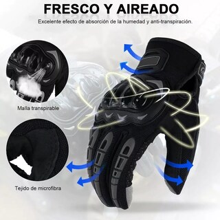 Foto 2 | Foto 2 | Guantes de Protección Eo Safe Imports Esi-4568 color Negro para Motocicleta L