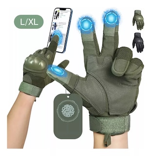 Foto 2 | Foto 2 | Guantes De Protección Para Moto Táctil Talla XL. Eo Safe Imports Esi-8985 Verde
