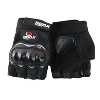 Guantes para Motociclista Roda color Negro Medio Dedo