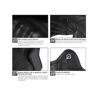 Foto 3 | Foto 3 | Guantes para Motociclista Eo Safe Imports Esi-10085 Negro Aptos para Pantalla Táctil Talla L