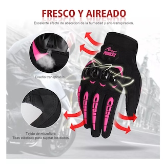 Foto 3 | Foto 3 | Guantes Proteccion Pantalla Táctil De Dedo Para Motocicletatalla G Eo Safe Imports Esi-13782 Multicolor