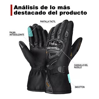 Foto 2 | Foto 2 | Guantes De Moto Invierno Frio Impermeables Y Térmicos Táctil Talla G