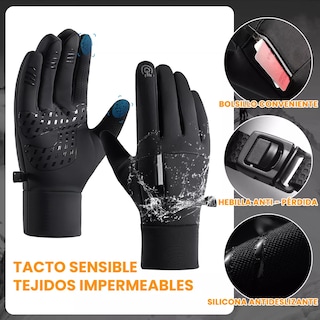Foto 2 | Foto 2 | Guantes Térmicos Invierno Moto/bicicleta Pantalla Tactil Talla L Eo Safe Imports Esi-17353 Negro