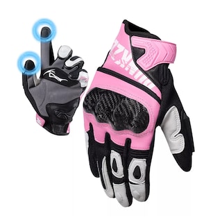 Foto 1 | Foto 1 | Guantes Para Motocicleta De Piel Hombre Y Mujer Talla: L Eo Safe Imports Esi-18264 Rosa