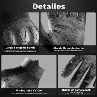Foto 2 | Foto 2 | Guantes Proteccion Para Motocicleta Talla M Eo Safe Imports Esi-19141 Negro