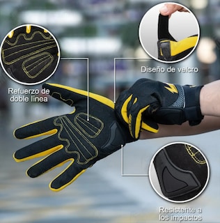 Foto 4 | Foto 4 | Guantes De Motociclismo Talla M Xtellar Multiuso Protección Total Para Hombres Y Mujeres
