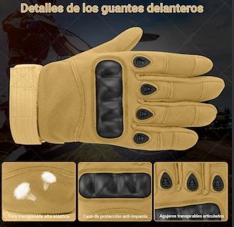 Foto 3 | Foto 3 | Xtellar Guantes Tácticos Premium Para Motocicleta Con Pantalla Táctil Y Protección Superior.