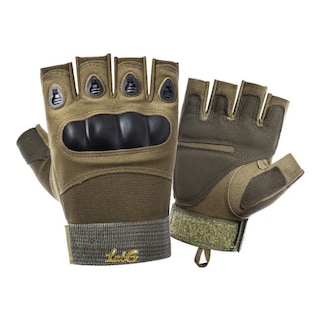 Foto 1 | Foto 1 | Guantes Tácticos Militares Sin Dedos Para Moto Verde Olivo Lab.g Talla:m: 7.5-7.9 Pulgadas