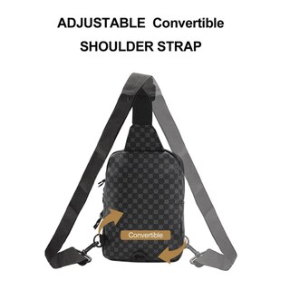 Foto 3 | Foto 3 | Bolso Bandolera De Cuero Impermeable Con Estampado De Cuadro Grey Lab.g Negro