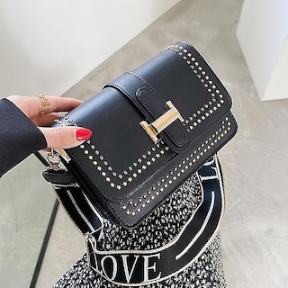 Foto 1 | Foto 1 | Bolsos Huoguo Minibandolera De Piel Negra Para Mujer - Venta Internacional.