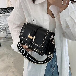 Foto 2 | Foto 2 | Bolsos Huoguo Minibandolera De Piel Negra Para Mujer - Venta Internacional.