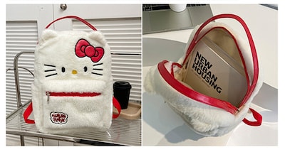 Foto 6 | Foto 6 | Mochila Sanmu Hello Kitty Plush para Niña - Venta Internacional