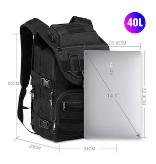 Foto 3 | Foto 3 | Mochila Táctica Belug Impermeable Campamento Negro 213ym