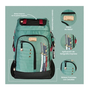 Foto 4 | Foto 4 | Mochila Urbana Zoro Para Hombre Color Verde Lisa 35l