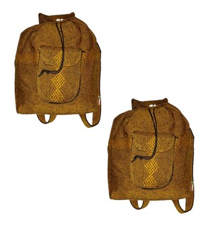 Foto 1 | Foto 1 | Mochilas Hechas A Mano, , Mxetz-002, 2 Pzas, 10kg, Café/negro, Hechas A Mano, Hilo/estambre